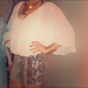 Snakes skin and cream dress