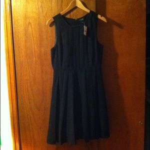 Black Pleated J CREW Dress sz 6