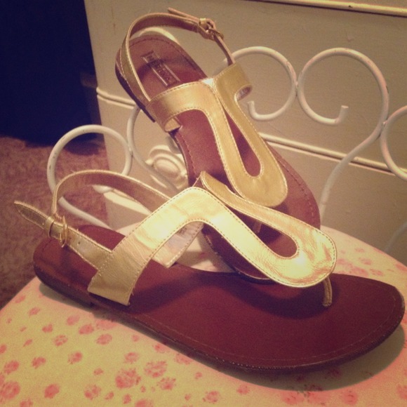 Gold sandals