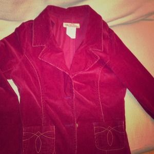 Deep Red Cordorouy Jacket