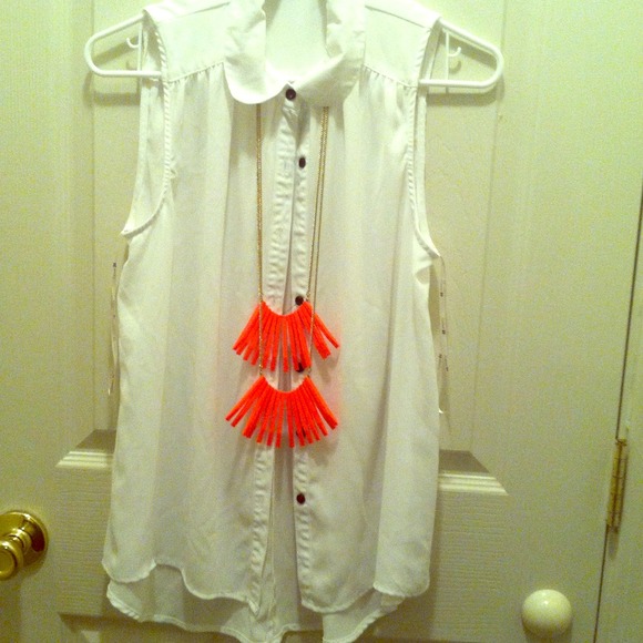 Neon orange necklace