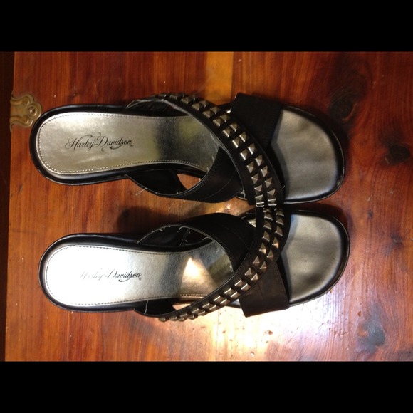 Harley Davidson wedge sandals