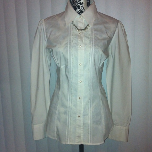 New York & Company white blouse