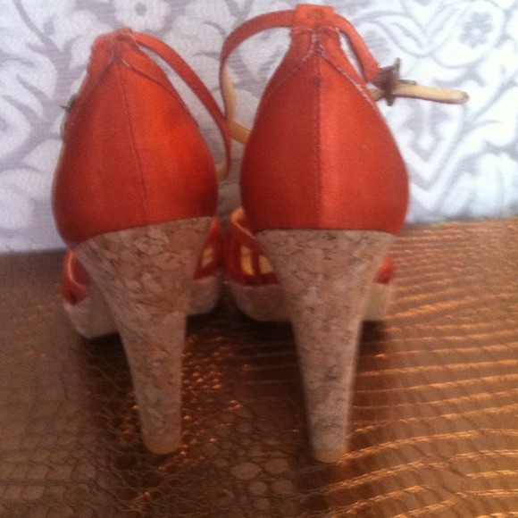 Satin & Cork Sandals by BCBG - Picture 3 of 3
