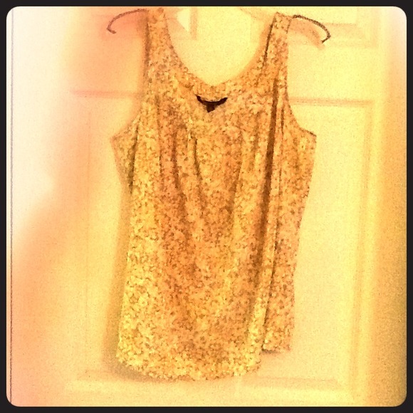 Yellow and tan top