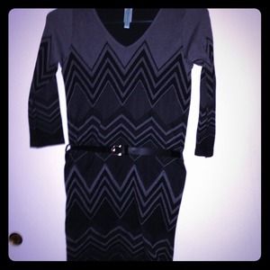 Black and grey dress