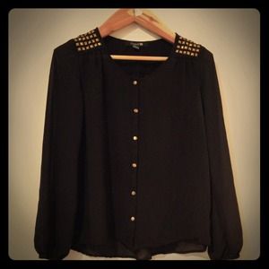 Bundle**** Sheer black button up & Jacket