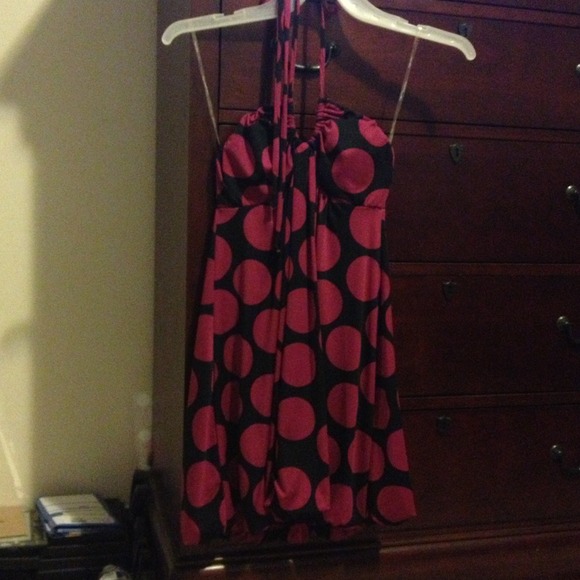 Small black and purple short bubble dress