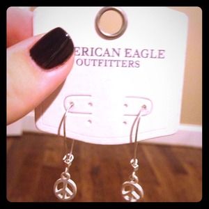 American eagle peace earrings. Never worn!