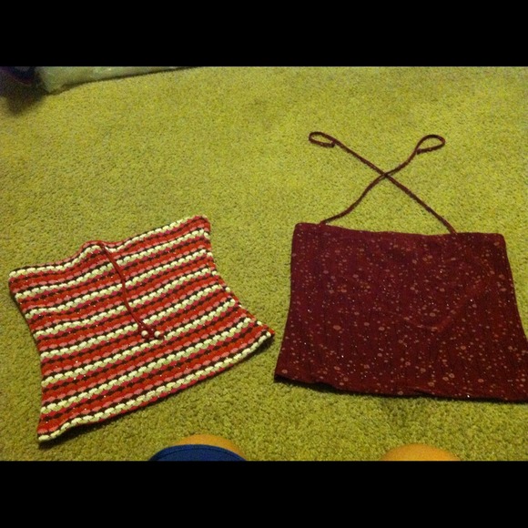 2 tube tops..forever 21 (m) & Charlotte rouse (m)
