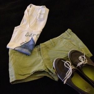 SOLD in BUNDLE *A&F green shorts size 2