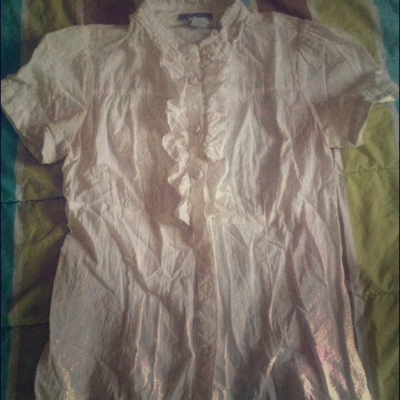 Delia's  Tops - White baby doll tee