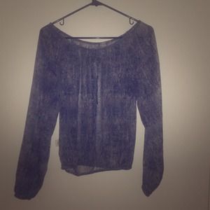 Polyester snake print blouse.