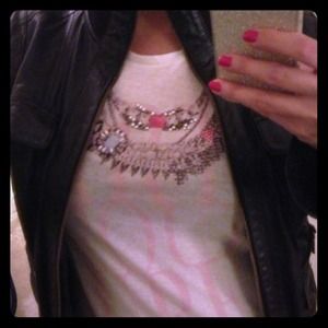Zara rhinestone jeweled tee