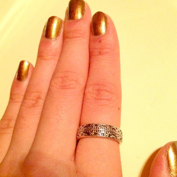 Tribal decorated ring