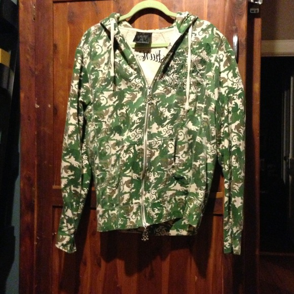 🎀SOLD🎀 Christian Audigier Camo Hoodie