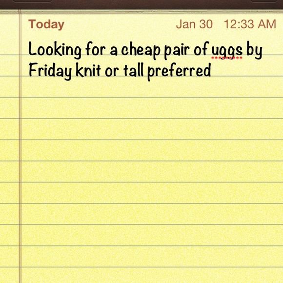 Wanted uggs