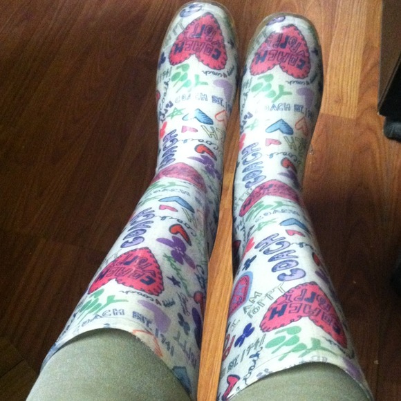 💦Coach Rain Boots💦☔👢