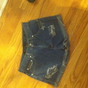Calvin Klein high wasted studded shorts size 6
