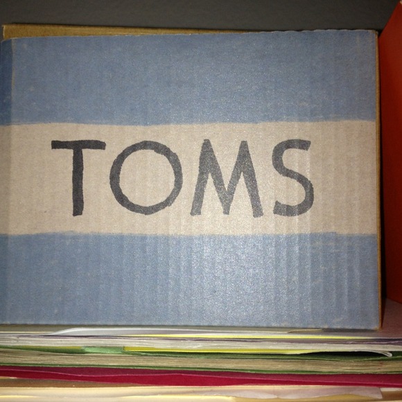 silver glitter authentic TOMS