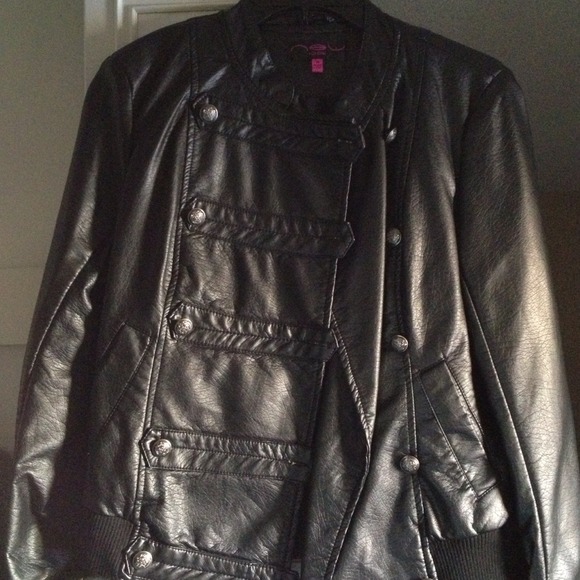 Black leather jacket