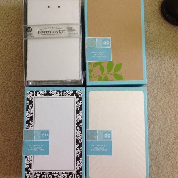 4 Complete invite kits