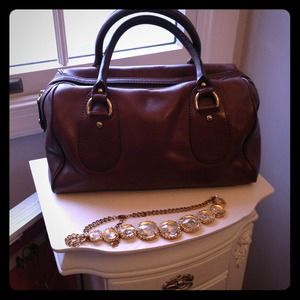Brown Leather Banana Republic Handbag