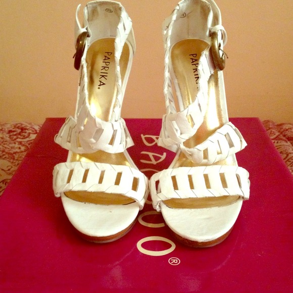 White hight heels