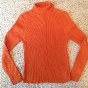 "REDUCED"Burnt orange turtleneck sweater