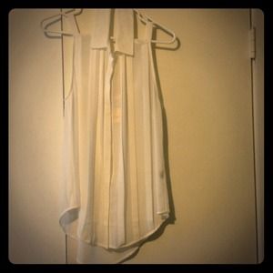 Foreign Exchange shoulder cutout top