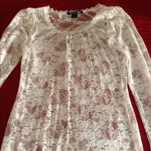 Long sleeve lace shirt  NWOT