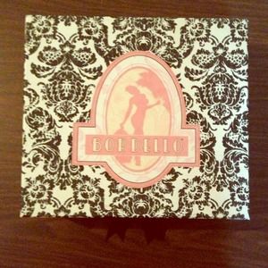 BORDELLO BURGANDY FLORAL SATIN PUMP