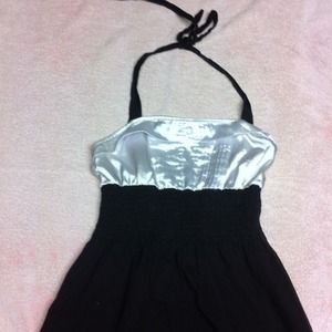 Black and white halter dress Black and white halter dress
