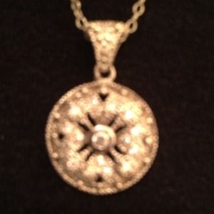 💰SOLD💰Silver necklace with crystals