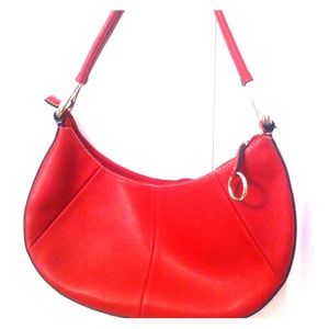 Price reduced!! Red leather shoulder bag