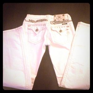 Cream boot cut miss me jeans size 27 RESERVED