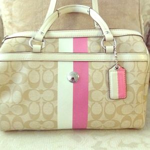Authentic Once Used Like New Coach Duffel Purse!