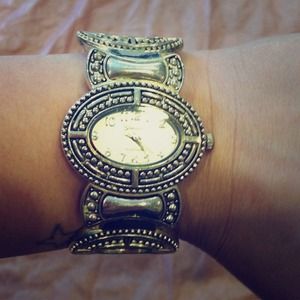 Silver bracelet watch
