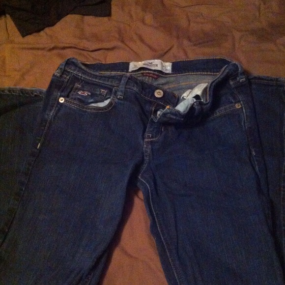 Hollister flare dark wash