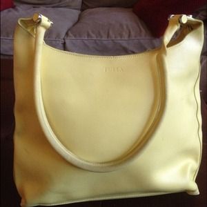 Beautiful Yellow Single-Strapped Furla bag