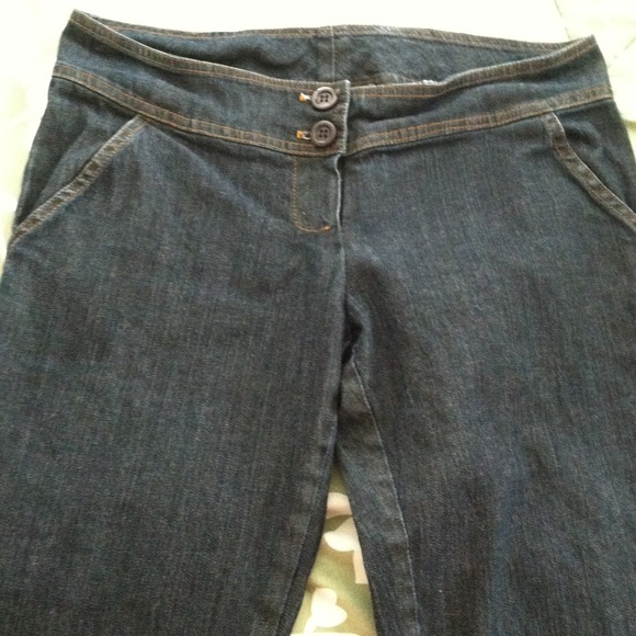 Dark wash skinny jeggings