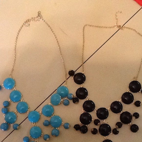 Black and turquoise