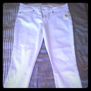 Joes jeans white skinny jeans