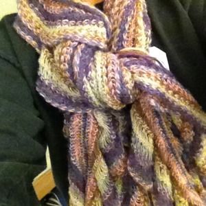 Delia's colorful scarf