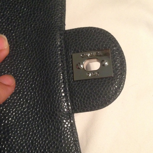Blue Caviar Chanel Leather with Silver Hardware - Picture 3 of 4