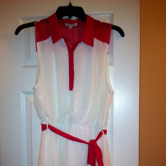 🙅SOLD!!!' 😎👍Cream and raspberry colored dress