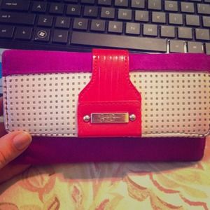 Pink colored wallet