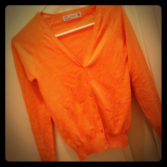 SOLD Lovely Zara Orange Cardigan SOLD