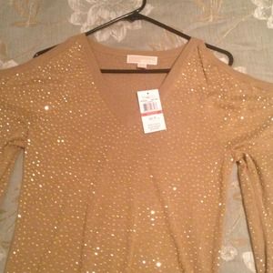 Michael Kors gold studded off shoulder
