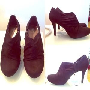 Black booties size 9